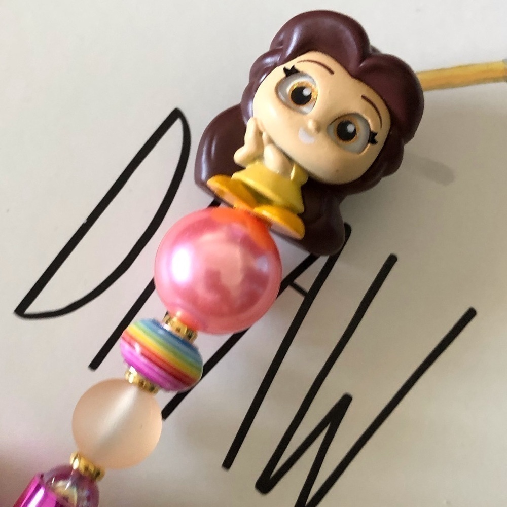 Disney Doorables: Beauty & the Beast: Belle handmade beaded pen